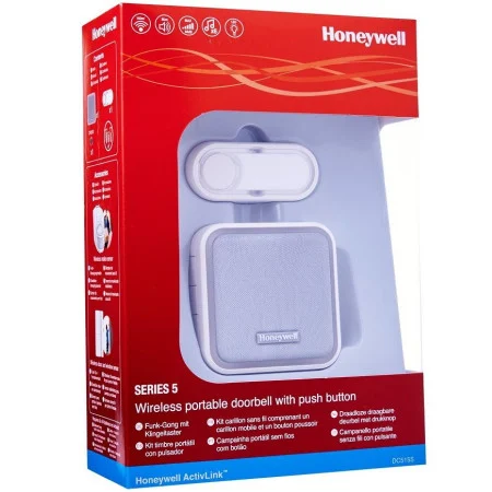 Termostate - Sonerie wireless HONEYWELL DC515S, 150m, alb-gri