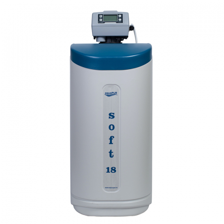 Sanitare -  STATIE DEDURIZARE <aquaPUR> SOFT 18 CAB Q=1,5mc/h SARE 43KG (CU BY-PASS)