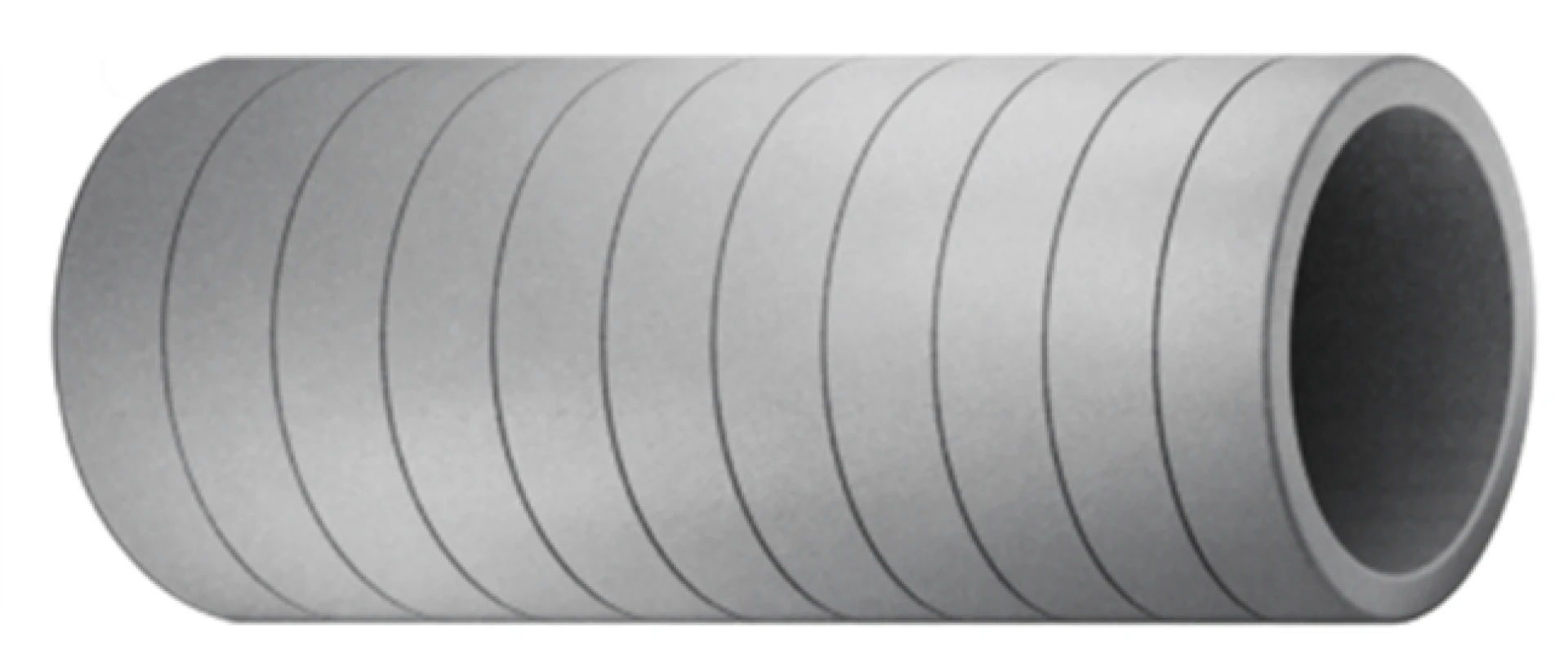 Tratare aer - Tubulatura ventilatie eps grafitat , Heatpex Aria Aduro DN125/160/200, 1M lungime