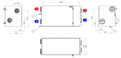 Ventilatie cu recuperare de caldura Nilan Combi 302 Polar [4]