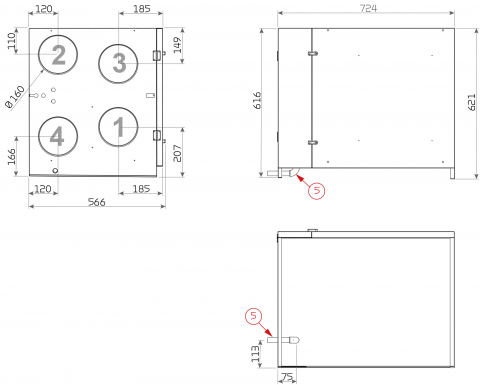 Ventilatie cu recuperare de caldura Nilan Comfort 350 L/R [2]