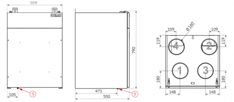 Ventilatie cu recuperare de caldura Nilan Comfort 350 Top [3]