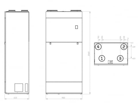 Ventilatie cu recuperare de caldura Nilan Compact P2 AIR9 [2]