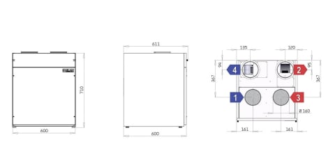 Ventilatie cu recuperare de caldura Nilan VPL 15 Top M2 [3]