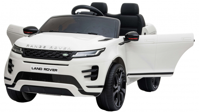 Masinuta electrica 4x4 Premier Range Rover Evoque, 12V, roti cauciuc EVA, scaun piele ecologica, alb [11]