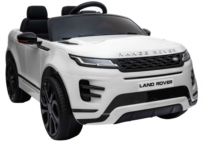 Masinuta electrica 4x4 Premier Range Rover Evoque, 12V, roti cauciuc EVA, scaun piele ecologica, alb [15]