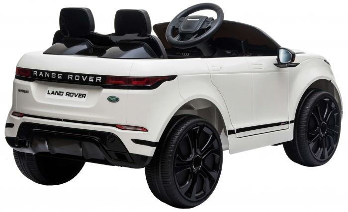 Masinuta electrica 4x4 Premier Range Rover Evoque, 12V, roti cauciuc EVA, scaun piele ecologica, alb [8]