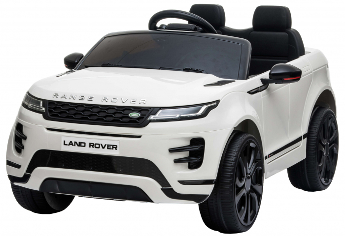 Masinuta electrica 4x4 Premier Range Rover Evoque, 12V, roti cauciuc EVA, scaun piele ecologica, alb [1]