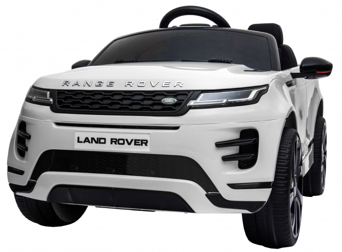 Masinuta electrica 4x4 Premier Range Rover Evoque, 12V, roti cauciuc EVA, scaun piele ecologica, alb [17]