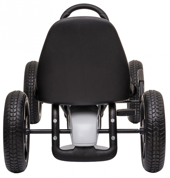 Kart Mercedes cu pedale pentru copii, roti cauciuc Eva, alb [7]