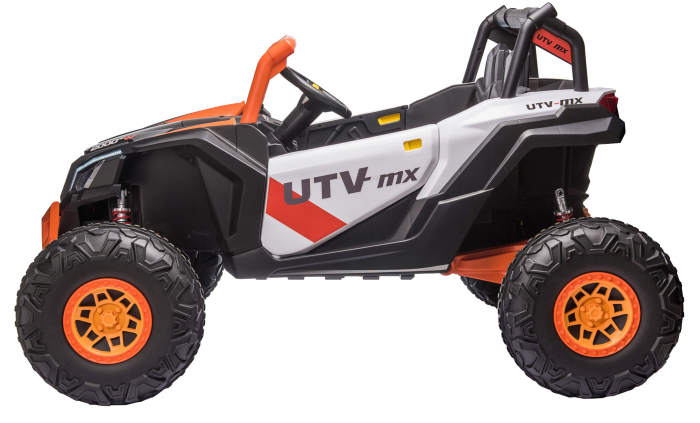 Masinuta electrica UTV Premier Dune, 24V, roti cauciuc EVA, 2 locuri, scaun piele ecologica, portocaliu [2]