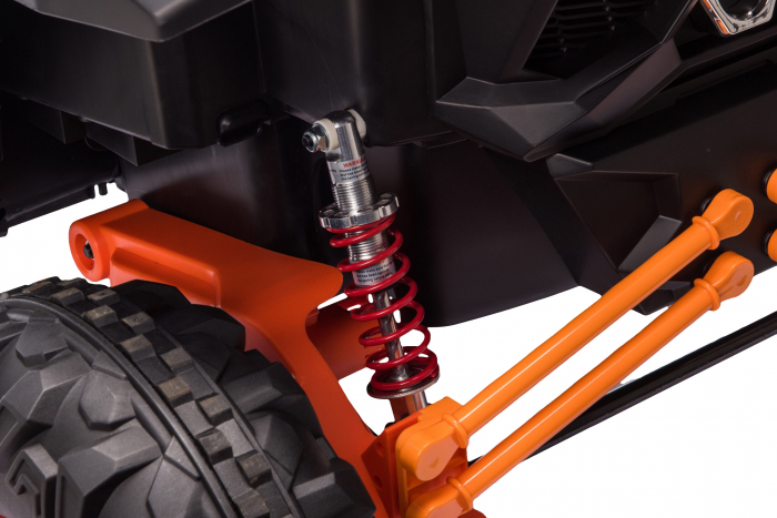Masinuta electrica UTV Premier Dune, 24V, roti cauciuc EVA, 2 locuri, scaun piele ecologica, portocaliu [10]