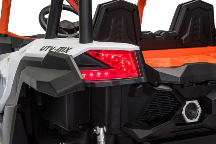 Masinuta electrica UTV Premier Dune, 24V, roti cauciuc EVA, 2 locuri, scaun piele ecologica, portocaliu [11]