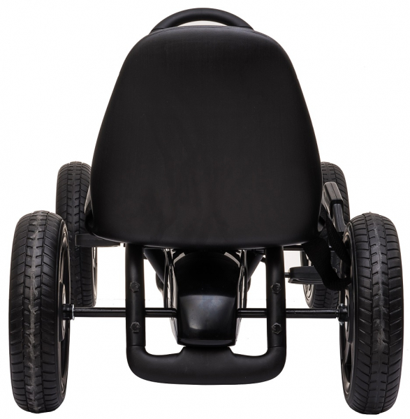 Kart Mercedes cu pedale pentru copii, roti cauciuc Eva, negru [7]