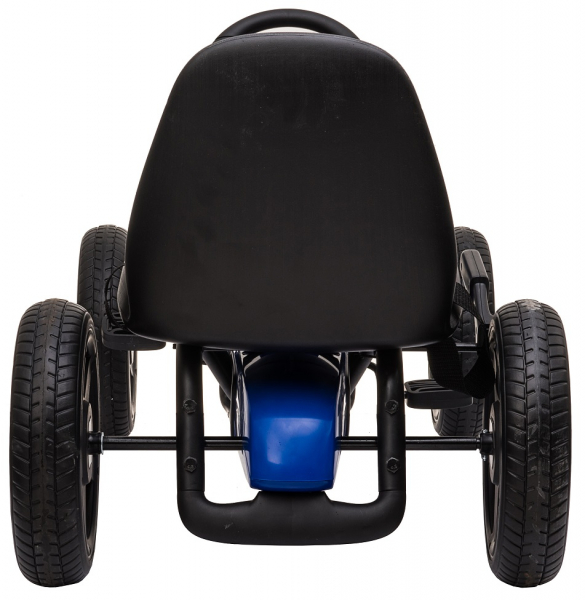 Kart Mercedes cu pedale pentru copii, roti cauciuc Eva, albastru [6]