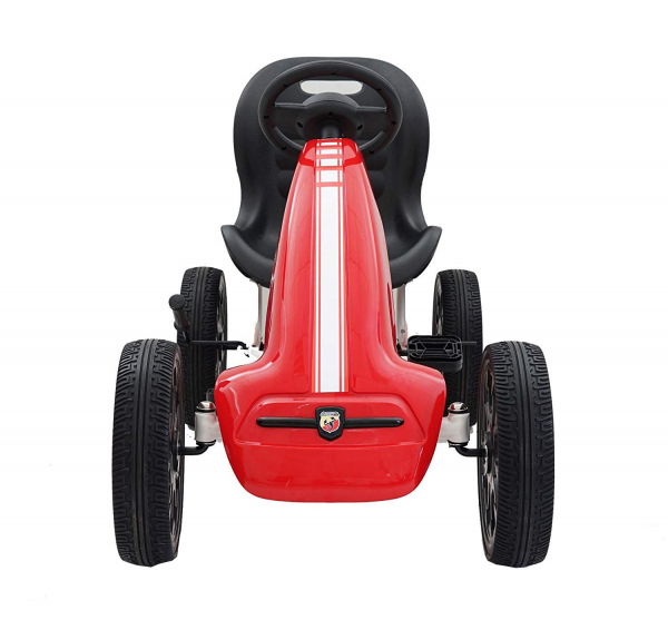 Kart Abarth rosu cu pedale pentru copii [7]