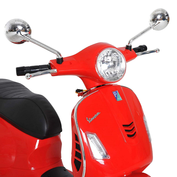 Scooter electric cu 2 roti Premier Vespa GTS Super, 12V, MP3, roti ajutatoare, rosu [4]