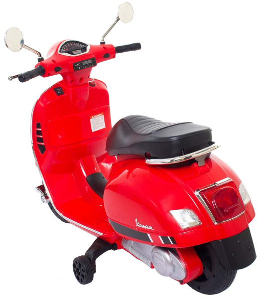 Scooter electric cu 2 roti Premier Vespa GTS Super, 12V, MP3, roti ajutatoare, rosu [5]