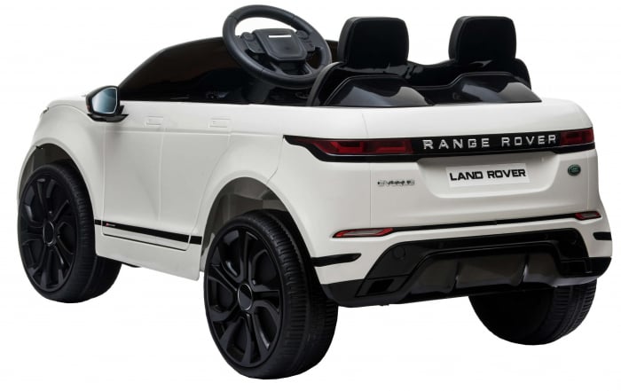 Masinuta electrica 4x4 Premier Range Rover Evoque, 12V, roti cauciuc EVA, scaun piele ecologica, alb [6]