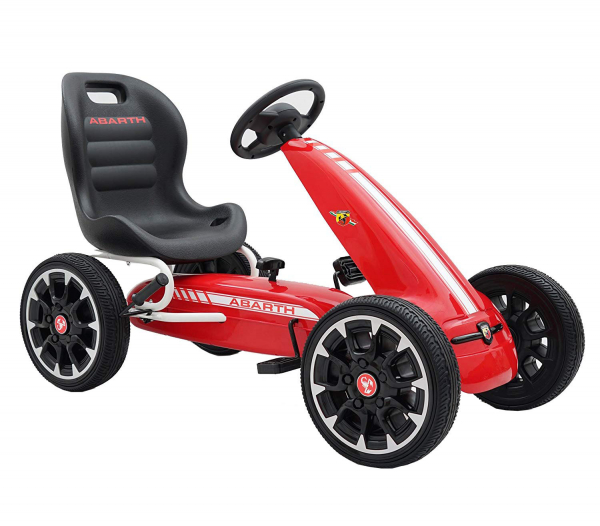 Kart Abarth rosu cu pedale pentru copii [5]