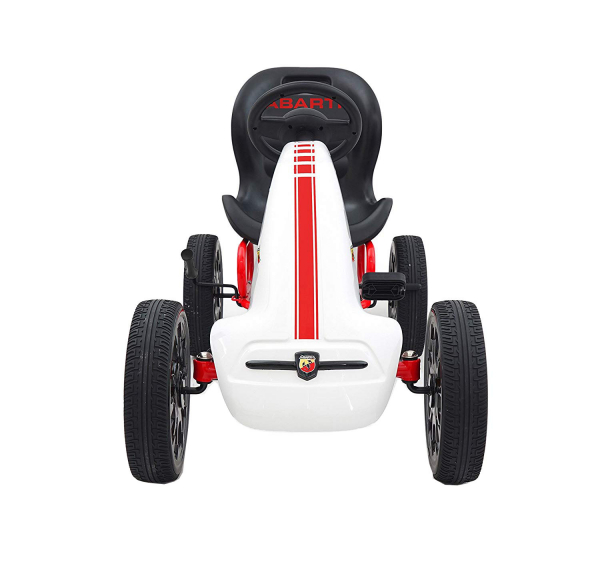Kart Abarth alb cu pedale pentru copii [4]