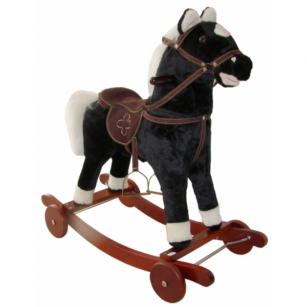 Calut balansoar de interior Black cu rotile [2]