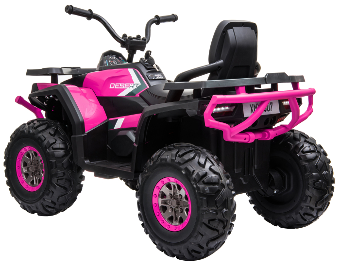 ATV electric 4x4 Premier Desert, 12V, roti cauciuc EVA, MP3, roz [5]