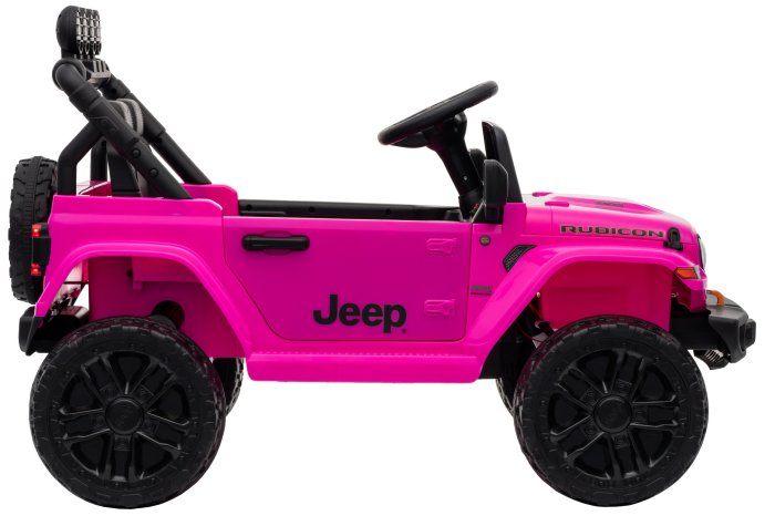 Masinuta electrica 4x4 Premier Mini Jeep Wrangler Rubicon, 12V, roti cauciuc EVA, scaun piele ecologica, 101x59x65 cm, roz [10]