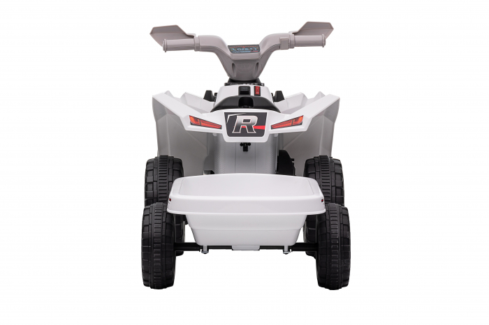 ATV electric cu remorca Premier Beach, 6V, alb [6]