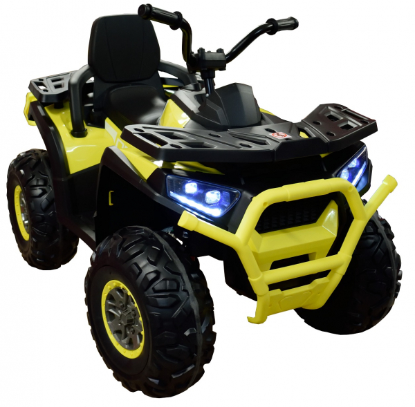 ATV electric 4x4 Premier Desert, 12V, roti cauciuc EVA, MP3, galben [2]