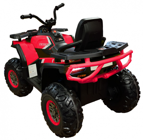 ATV electric 4x4 Premier Desert, 12V, roti cauciuc EVA, MP3, rosu [6]