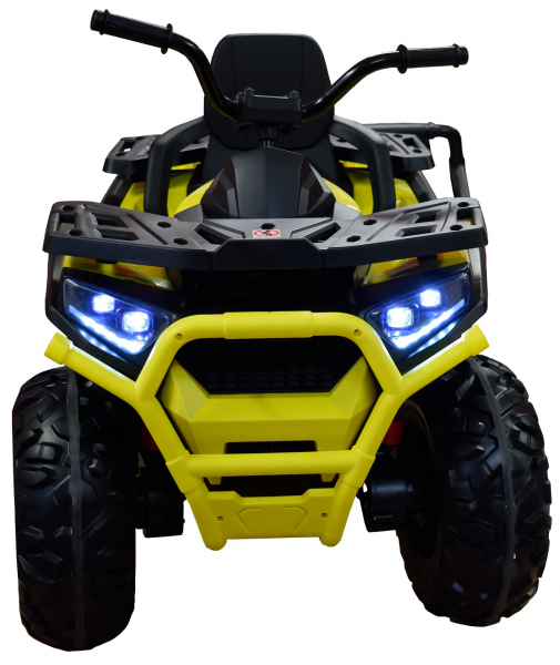 ATV electric 4x4 Premier Desert, 12V, roti cauciuc EVA, MP3, galben [4]
