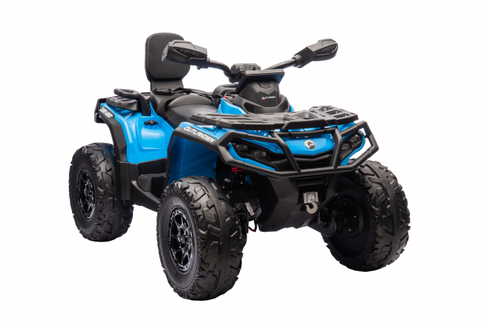 ATV electric Premier 4x4 Can-Am Outlander, 2 copii, 24V, roti cauciuc EVA, albastru [15]