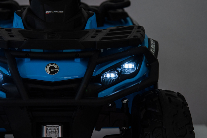 ATV electric Premier 4x4 Can-Am Outlander, 2 copii, 24V, roti cauciuc EVA, albastru [3]