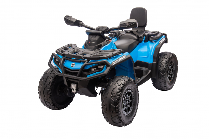 ATV electric Premier 4x4 Can-Am Outlander, 2 copii, 24V, roti cauciuc EVA, albastru [18]