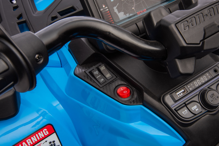 ATV electric Premier 4x4 Can-Am Outlander, 2 copii, 24V, roti cauciuc EVA, albastru [35]