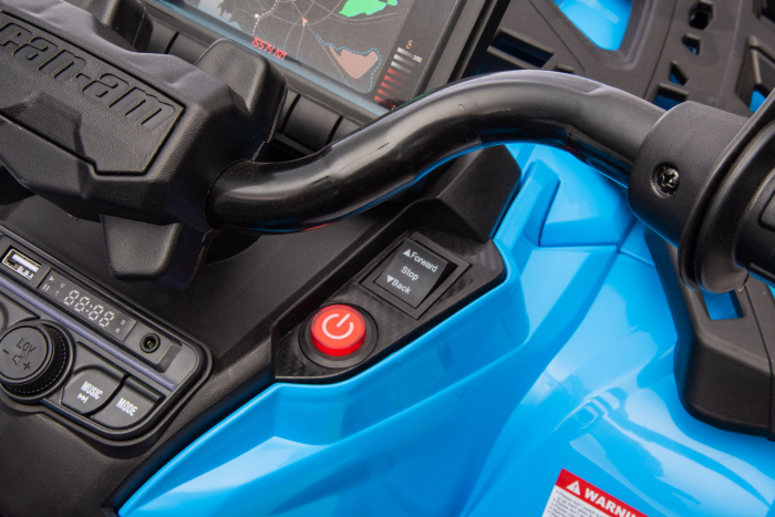 ATV electric Premier 4x4 Can-Am Outlander, 2 copii, 24V, roti cauciuc EVA, albastru [34]