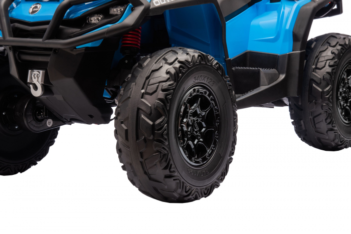 ATV electric Premier 4x4 Can-Am Outlander, 2 copii, 24V, roti cauciuc EVA, albastru [20]