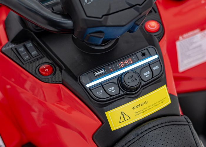 ATV electric Premier 4x4 Can-Am Outlander, 2 copii, 24V, roti cauciuc EVA, rosu [11]