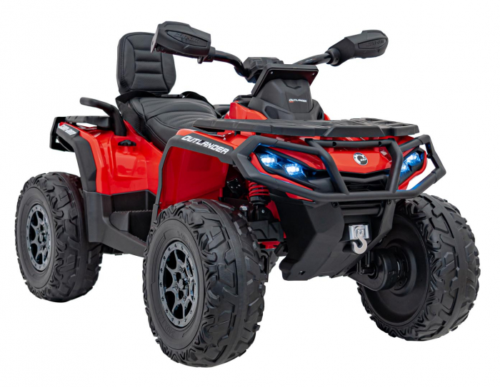 ATV electric Premier 4x4 Can-Am Outlander, 2 copii, 24V, roti cauciuc EVA, rosu [2]