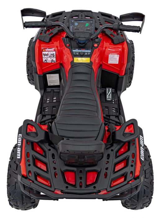 ATV electric Premier 4x4 Can-Am Outlander, 2 copii, 24V, roti cauciuc EVA, rosu [9]