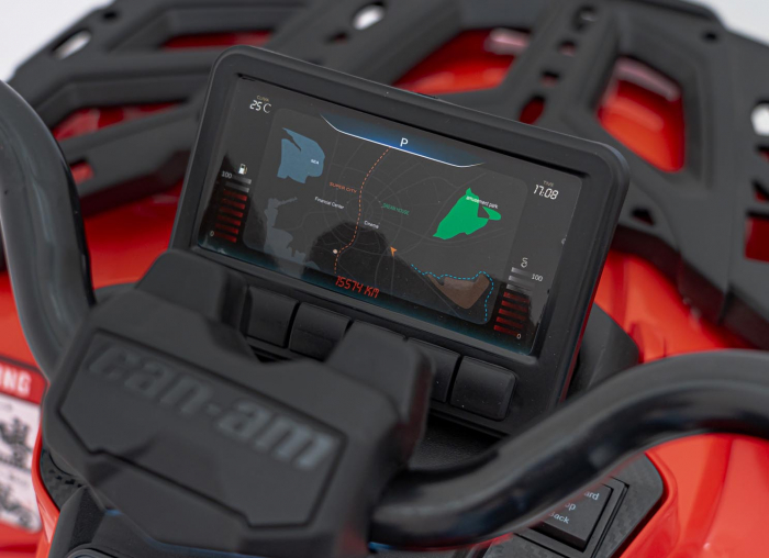 ATV electric Premier 4x4 Can-Am Outlander, 2 copii, 24V, roti cauciuc EVA, rosu [19]