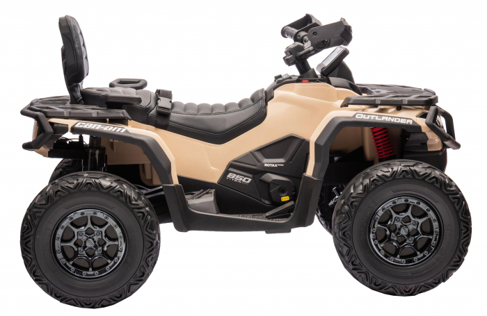ATV electric Premier 4x4 Can-Am Outlander, 2 copii, 24V, roti cauciuc EVA, bej [9]