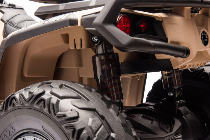 ATV electric Premier 4x4 Can-Am Outlander, 2 copii, 24V, roti cauciuc EVA, bej [21]