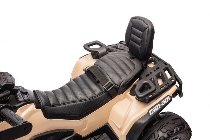 ATV electric Premier 4x4 Can-Am Outlander, 2 copii, 24V, roti cauciuc EVA, bej [19]