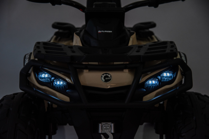 ATV electric Premier 4x4 Can-Am Outlander, 2 copii, 24V, roti cauciuc EVA, bej [33]