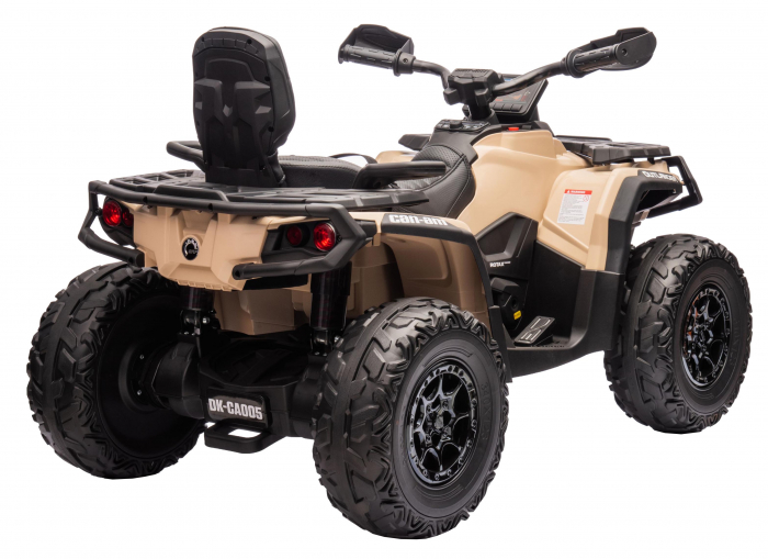 ATV electric Premier 4x4 Can-Am Outlander, 2 copii, 24V, roti cauciuc EVA, bej [8]