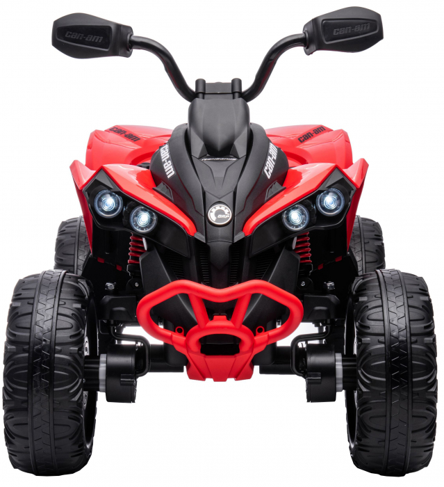 ATV electric Premier 4x4 Can-Am Renegade, 12V, roti cauciuc EVA, rosu [4]