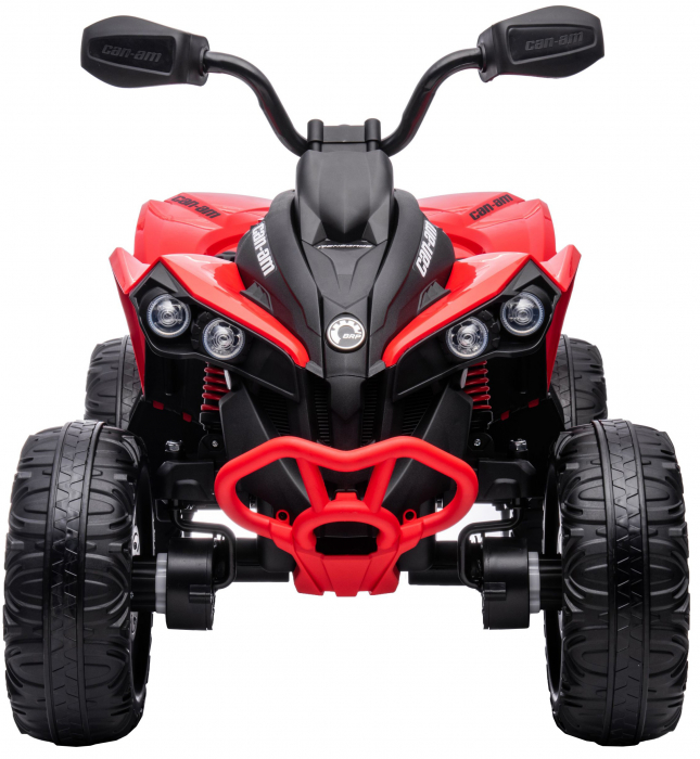 ATV electric Premier 4x4 Can-Am Renegade, 12V, roti cauciuc EVA, rosu [3]