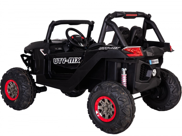 Buggy electric pentru 2 copii Premier 4x4 Superstar, ecran LCD, MP4, cu 2 baterii, roti cauciuc EVA, scaun piele ecologica, rosu [31]